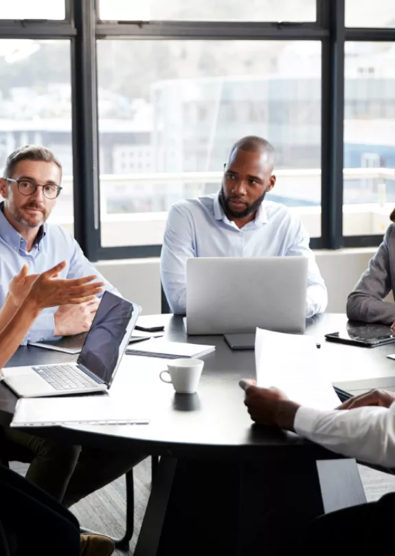 People in a meeting